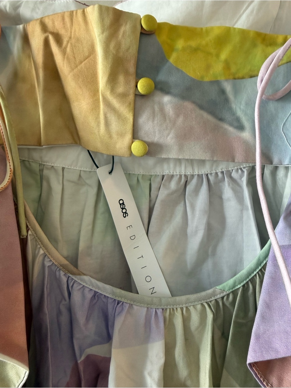 ASOS Pastel Multi-Color Maxi Dress - Picture 4 of 4